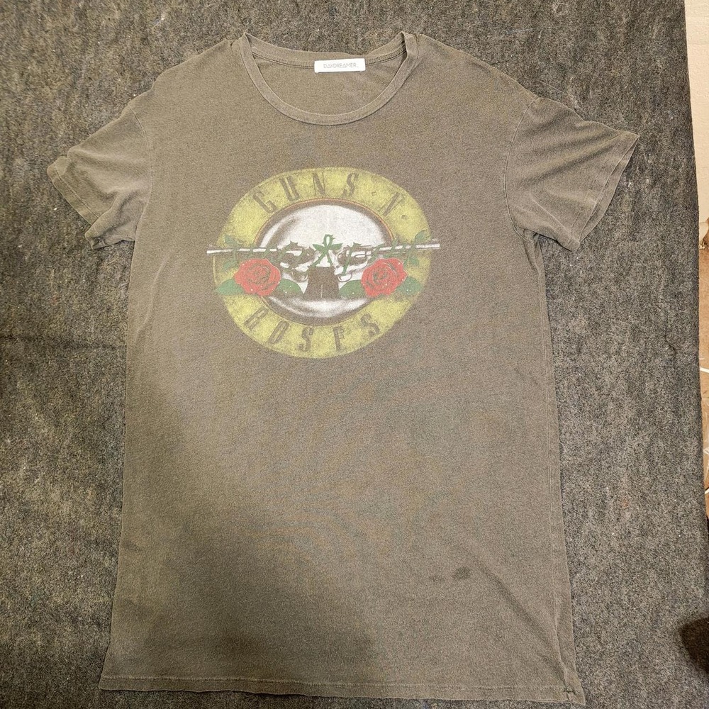 Daydreamer Guns N Roses Graphic T-Shirt Mens Medium Grey Band Tee Distressed
